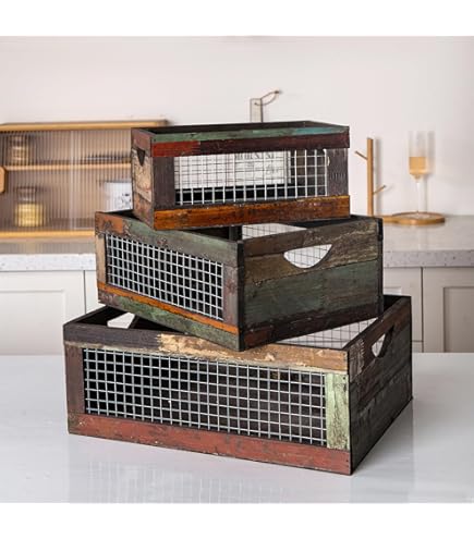 Amazon.com: Umbra Stowaway Wood Storage Box with Photo 4-Openings